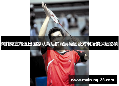 陶菲克宣布退出国家队背后的深层原因及对羽坛的深远影响 陶菲克宣布退出国家队背后的深层原因及对羽坛的深远影响